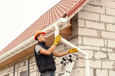Pose et remplacement de gouttières à Vertolaye